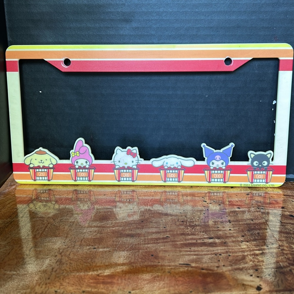 Sanrio 2024  Character License Plate Frame